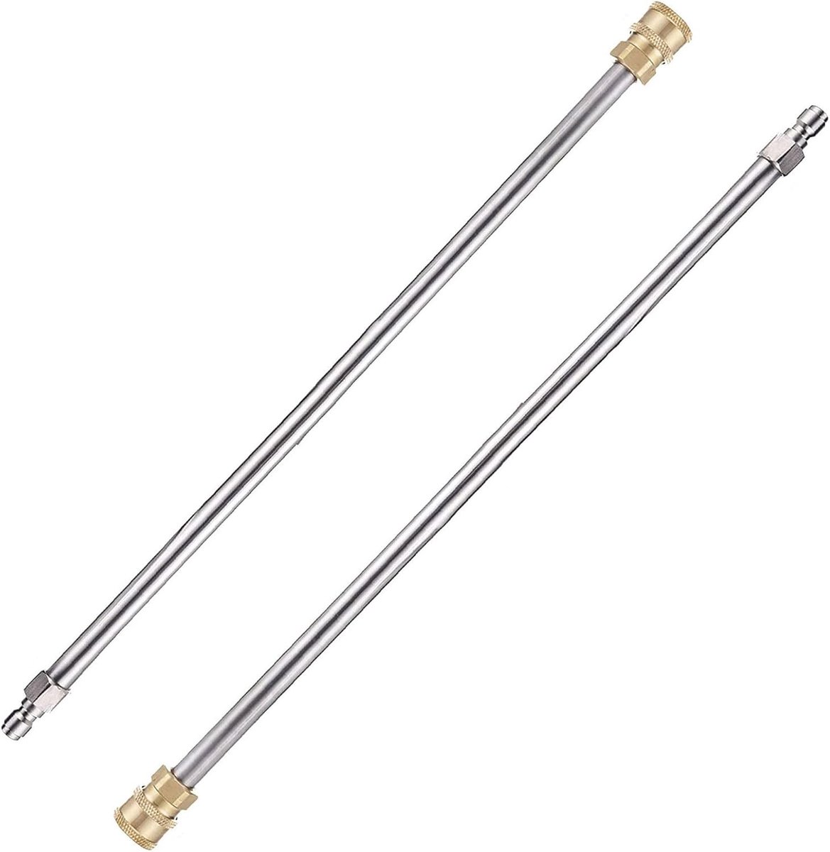 High Pressure Washer Gun and Extension Rod - 4000 PSI, 1/4 Quick Connection, 13 in, 2 Pieces - For Cleaning Machine - ShopVlot