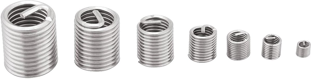 Draad reparatieset 60-delig M3 M4 M5 M6 M8 M10 M12 - RVS schroefhuls - Verbeterd draaduithouding - ShopVlot