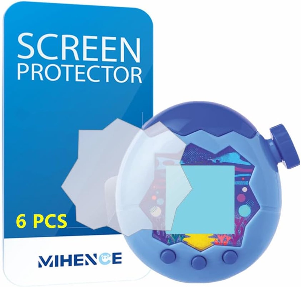 Compatible with Tamagotchi Paradise Protective Film, PET HD Screen Protector, Pack of 6 - ShopVlot