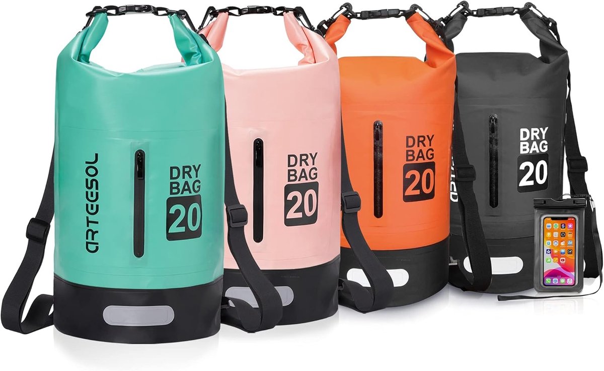 Waterproof dry bag 5l 10l 20l 30l 20l 30l waterproof bag with long adjustable handle for kayaking boat excursion - ShopVlot