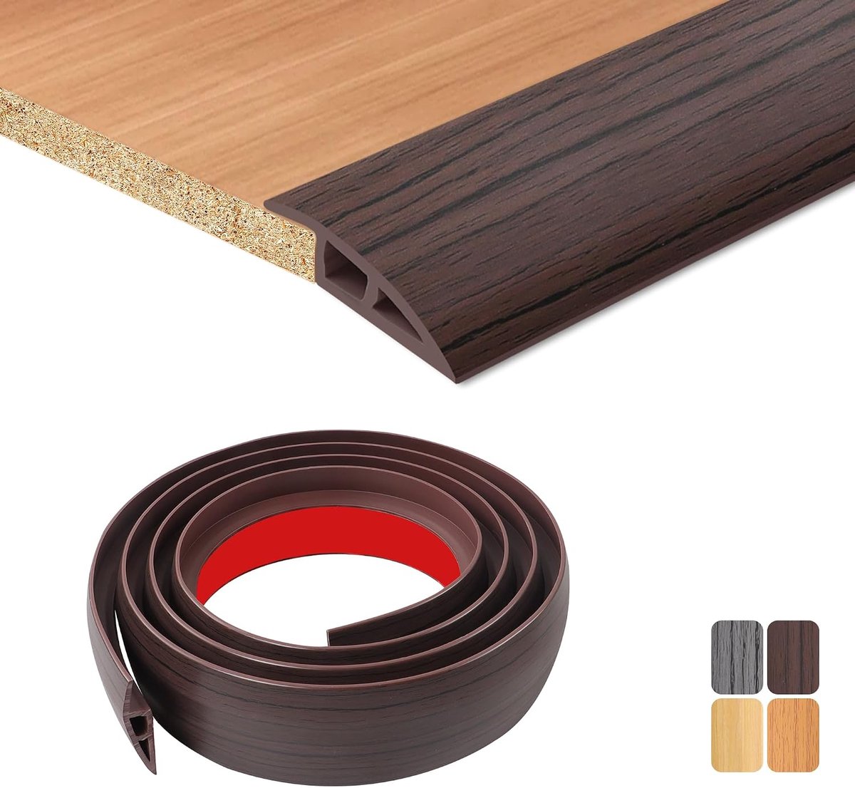 200 x 5 self-adhesive threaded rods, self-adhesive, flexible transition strips, non-slip, PVC door crossbar for - ShopVlot
