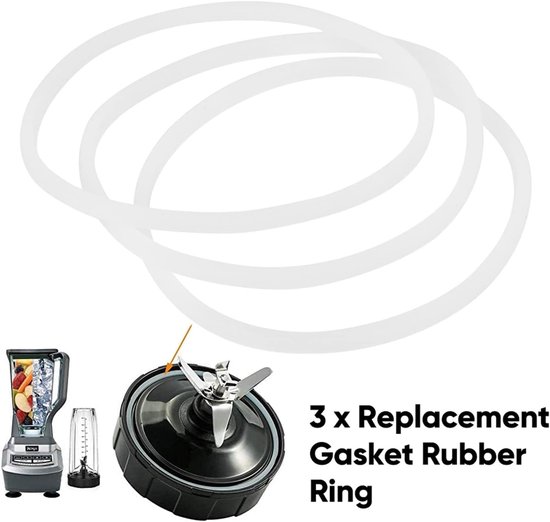 Vervangingsrubberringen voor juicers - O-ringen en afdichtingen voor blenders en sapcentrifuges (3 stuks) — afbeelding 2