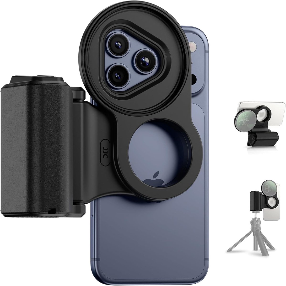 2-in-1 Smartphone Handgreep met Magnetische Bevestiging en 67mm Filteradapter voor iPhone 17 Pro Max, 16 Pro Max, 15 Pro Max, 14 Pro Max - Ideaal voor Fotografie, Videoproductie en Stabiliteit