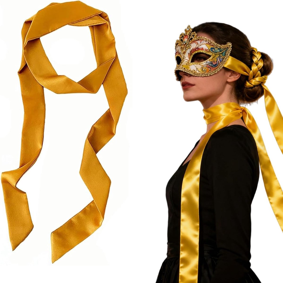 Elegante Satijnen Ceintuur voor Dames - 2 in 1 Tailleband voor Casual en Formele Outfits