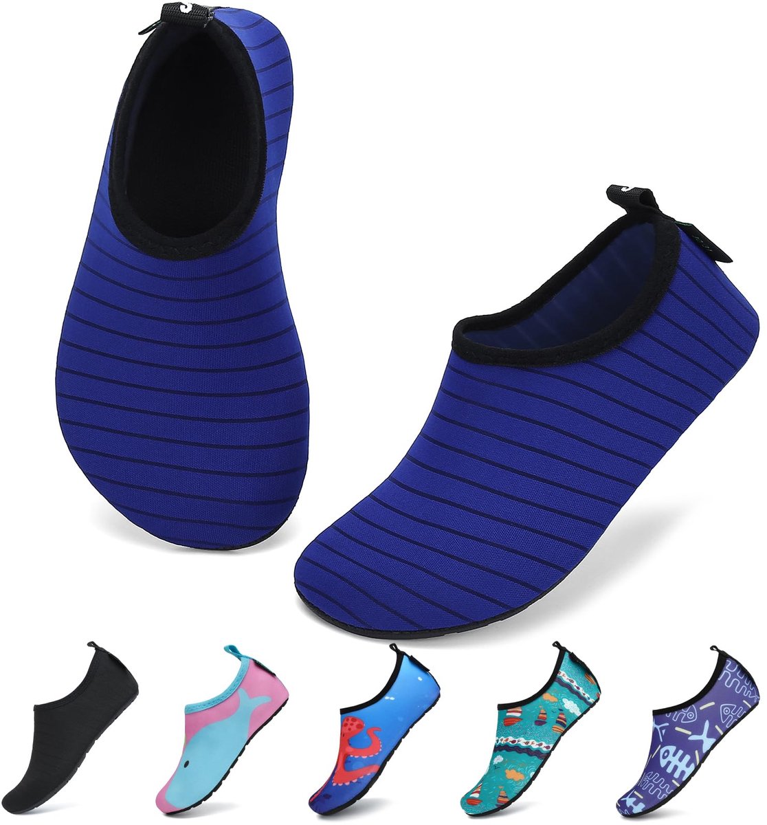 SAGUARO Waterschoenen Jongen Meisje Aquaschoenen Lichtgewicht Strandschoenen Slipvast voor strand, Admiraal Blauw - ShopVlot