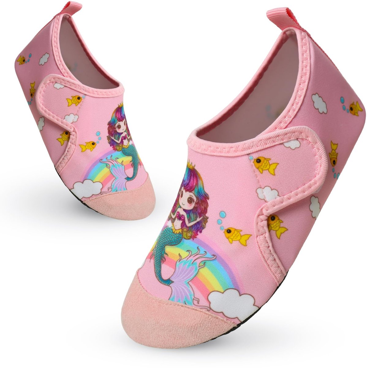 Strandschoenen kinderen 22/23 EU - roze zeemeermin - antislip - sneldrogend voor zwembad - ShopVlot