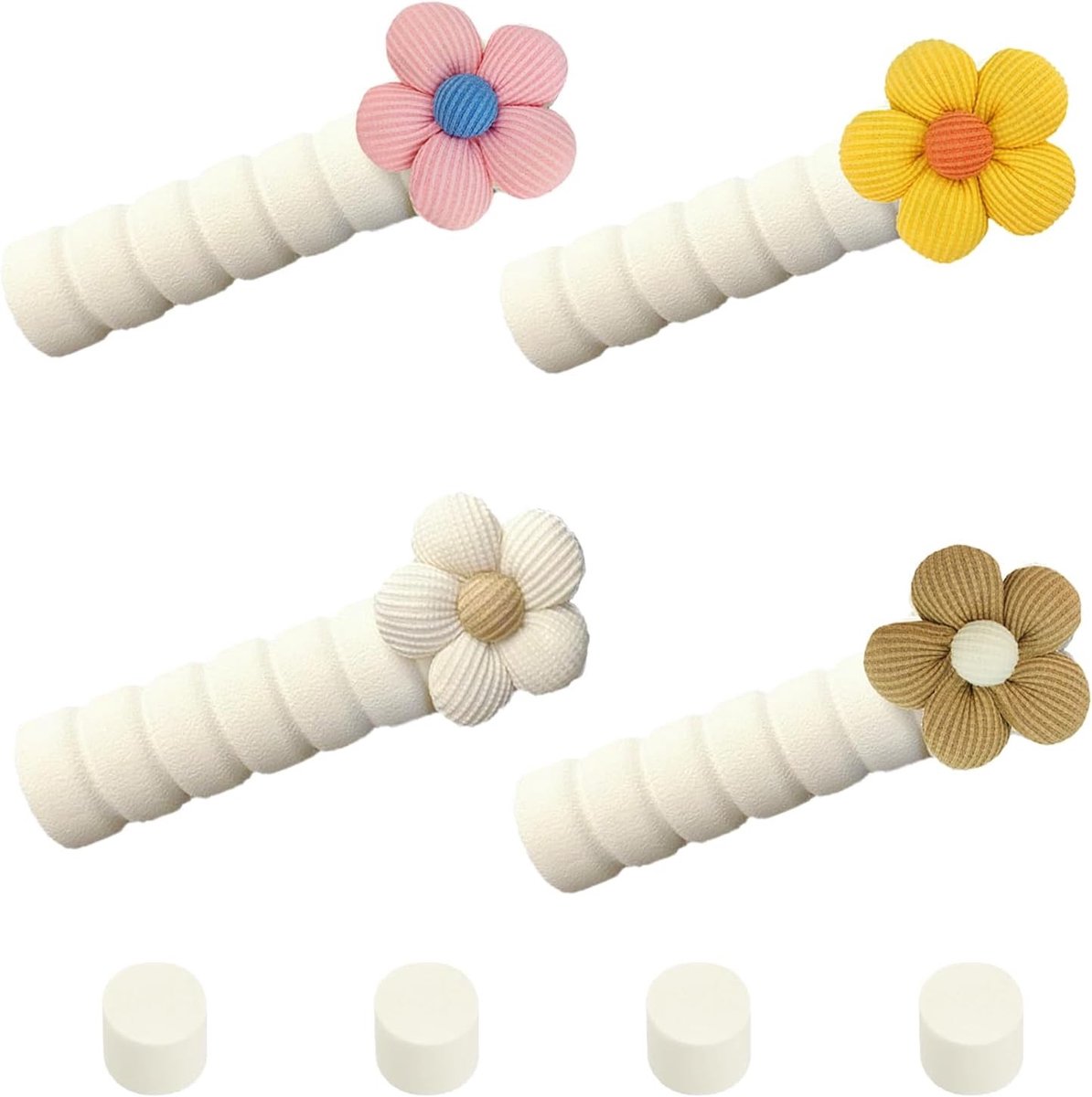 4 Stuks Beschermende Covers voor Deurgrepen - Veiligheidsoplossing voor Kinderen en Huizen, Ideaal voor Kinderdagverblijven en Kantoorruimtes (Beige)