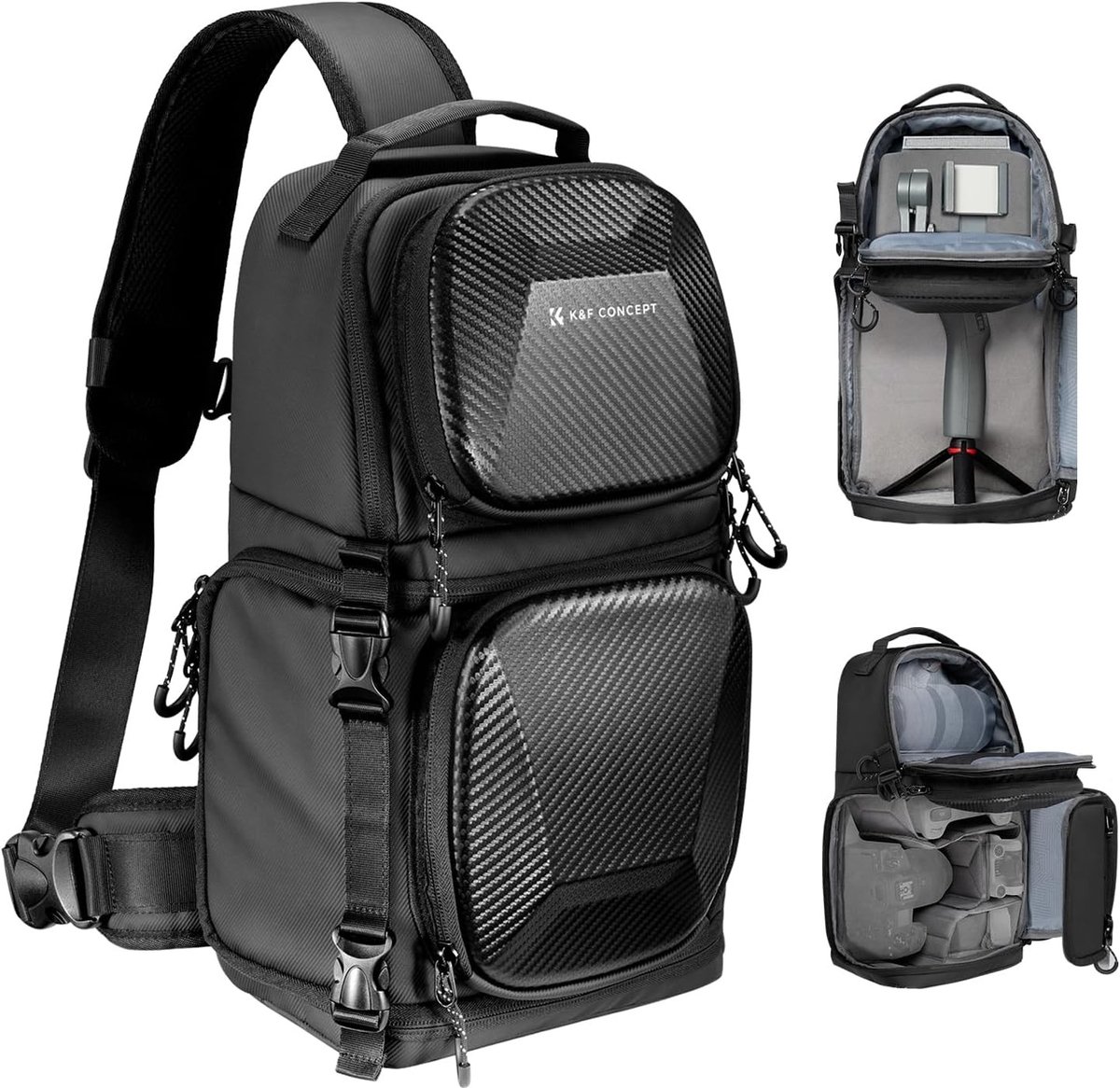 Lichte en Waterdichte Schoudertas voor Camera's met Snelle Toegang en Sterke Bescherming voor Canon, Nikon, Sony en DJI Mavic Drone