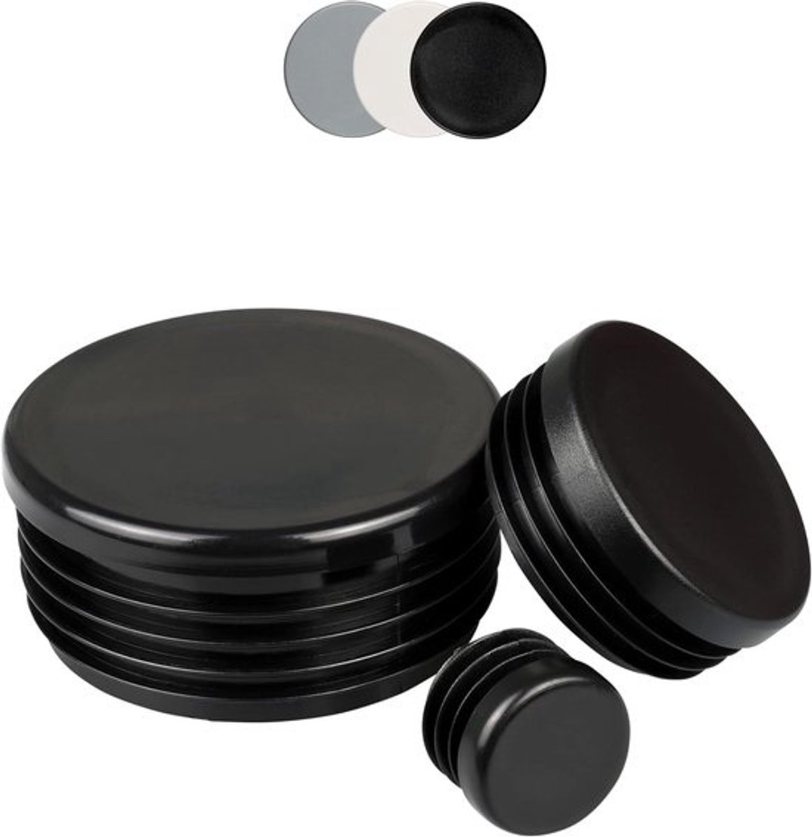 Kunststof Ronde Buisdoppen - Lamellenstop en Meubelglijders - Beschermkappen in Verschillende Maten - 42 mm