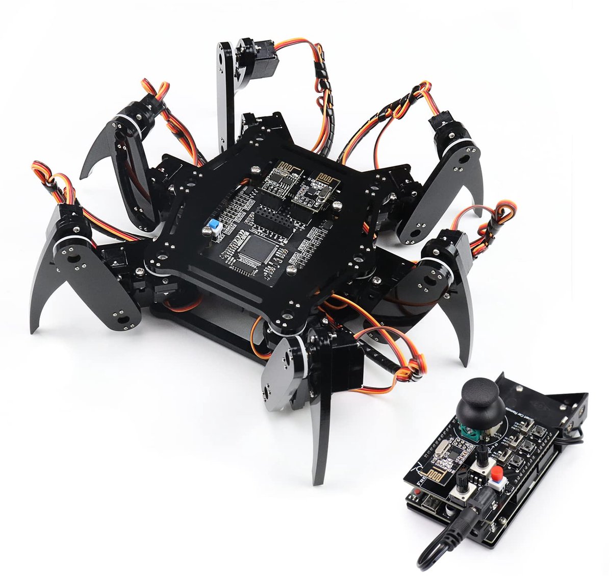 Freenove Hexapod Robot Kit with Remote (Compatible with Arduino IDE), Walking Crawling Twisting, App Remote Control - ShopVlot