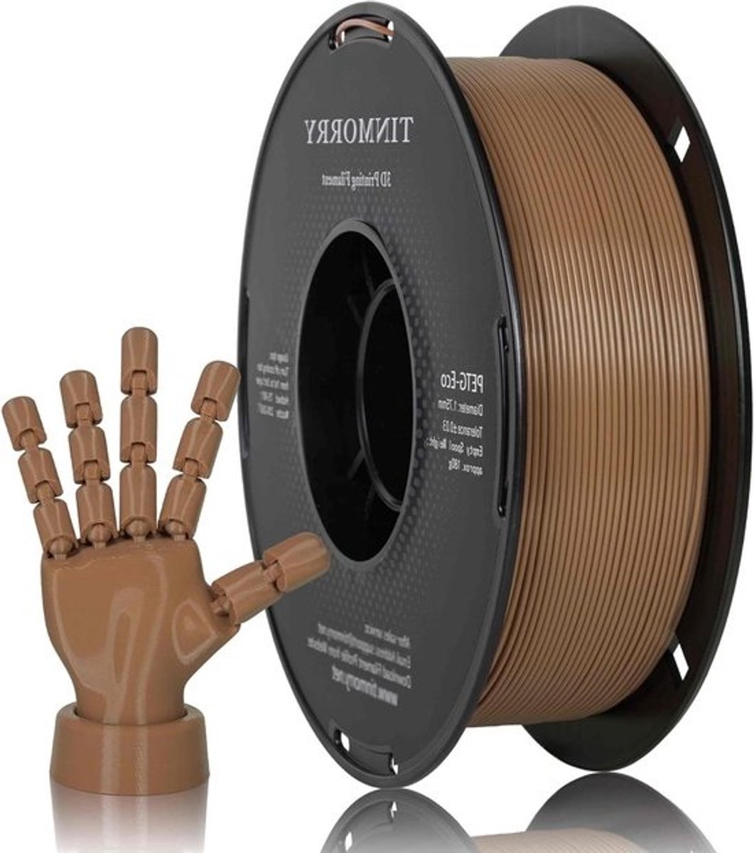 PETG Filament 1.75mm 1kg Bruin voor 3D Printers