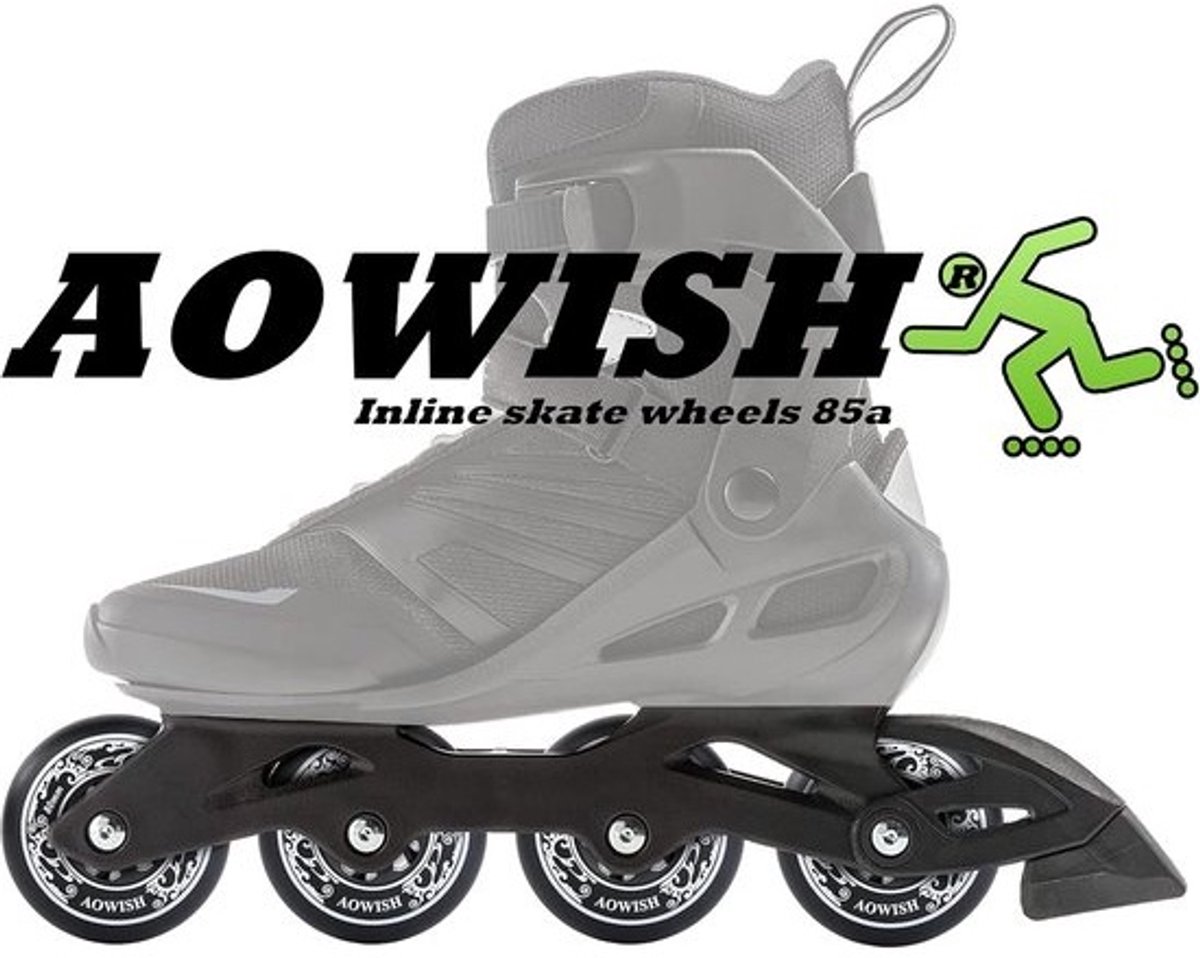 Set van 8 Inlineskate Wielen 80mm 85A met ABEC-9 Lagers en Spacers