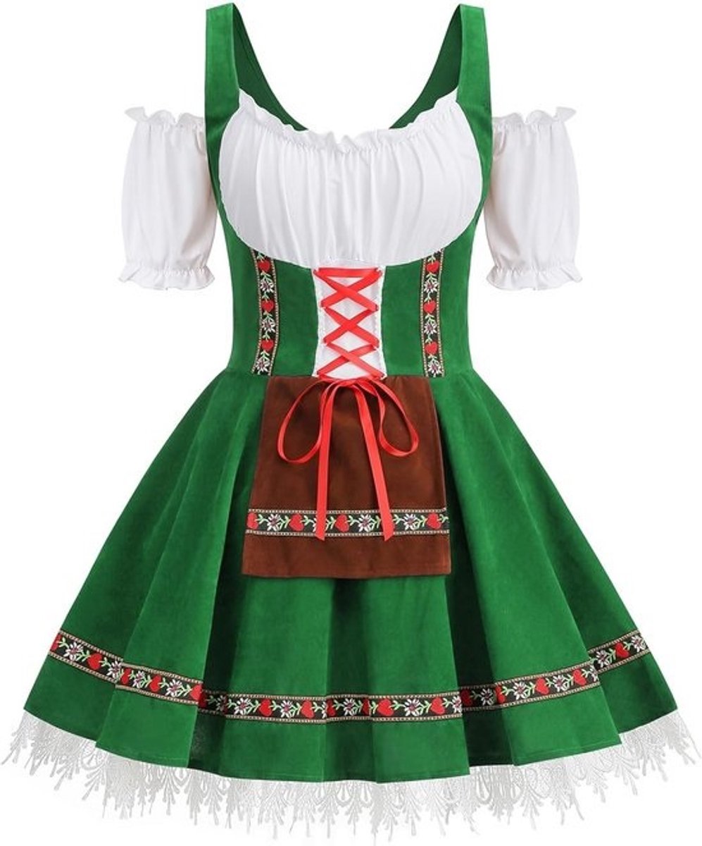 Traditionele Beierse Dirndl Jurk voor Dames Oktoberfest en Feesten
