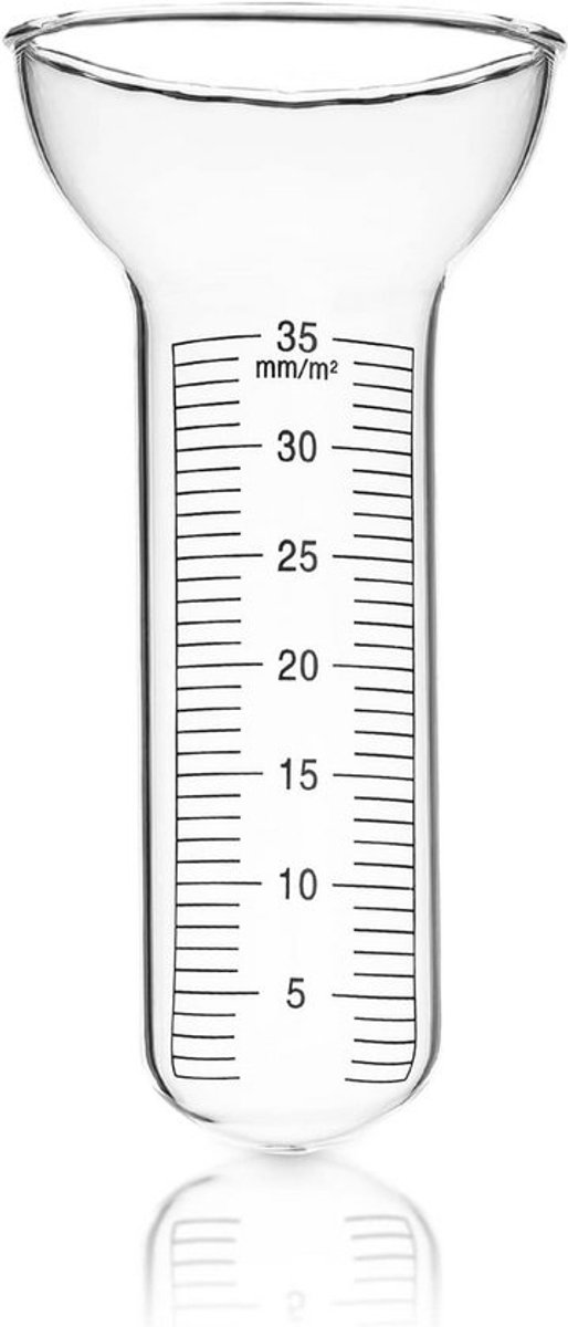 Regenmeter voor nauwkeurige neerslagmeting 1-35 mm - Makkelijk afleesbaar Glas
