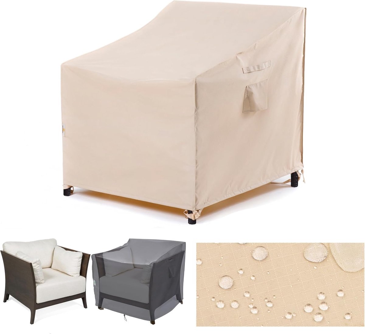 F&J Outdoors Tuinstoelhoezen, patio, waterdichte loungestoel, schommelende Adirondack stoelhoes, buitenmeubelhoezen - ShopVlot