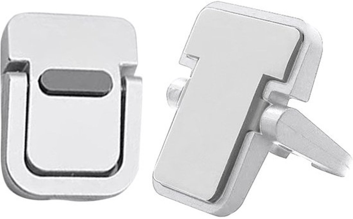 Laptopstandaard - Opvouwbare Houder - Bureau Organisatie - Onzichtbaar Ontwerp - 2 Stuks - Zilver