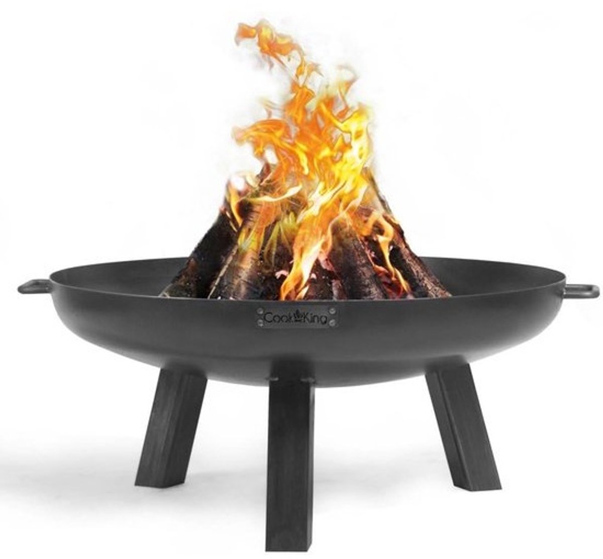 Grote Stalen Buiten Verwoningsschaal 80 cm voor Kampvuur en BBQ Functie