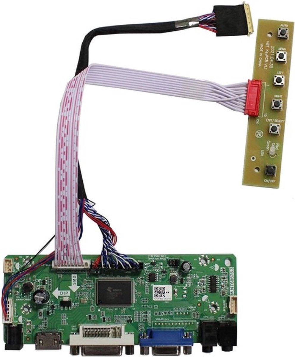 Controller Kaart - LCD Module - DIY Monitor - 1920x1080 Resolutie - 156 - 19 inch - Grijs