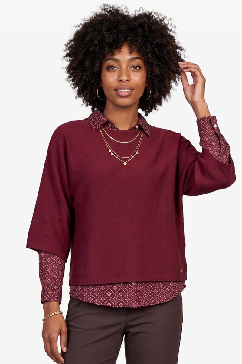 DIDI Dames Pullover Meau Windsor wine maat 42/44
