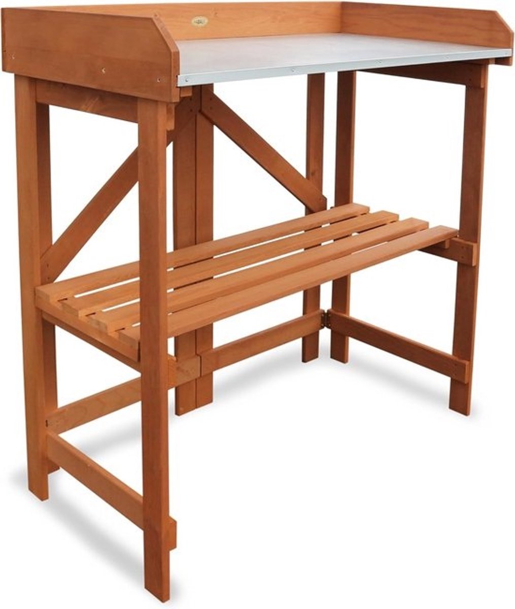 Tuinwerktafel - Tuinwerkbank voor Buiten - Plantentafel - Oppottafel met Werkblad - Tuinorganisatie