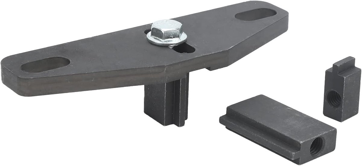 SnelShoppen - Flywheel Locking Tool Set 303-393/01/02 - Aluminium Legering - Geschikt voor Ford en Benzinemotoren - 2 Stuks Adapter - Professioneel Ge