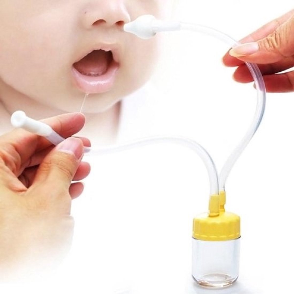 Veiligheidsneuszuiger voor baby's - Wasbaar en Herbruikbaar Neusreiniger