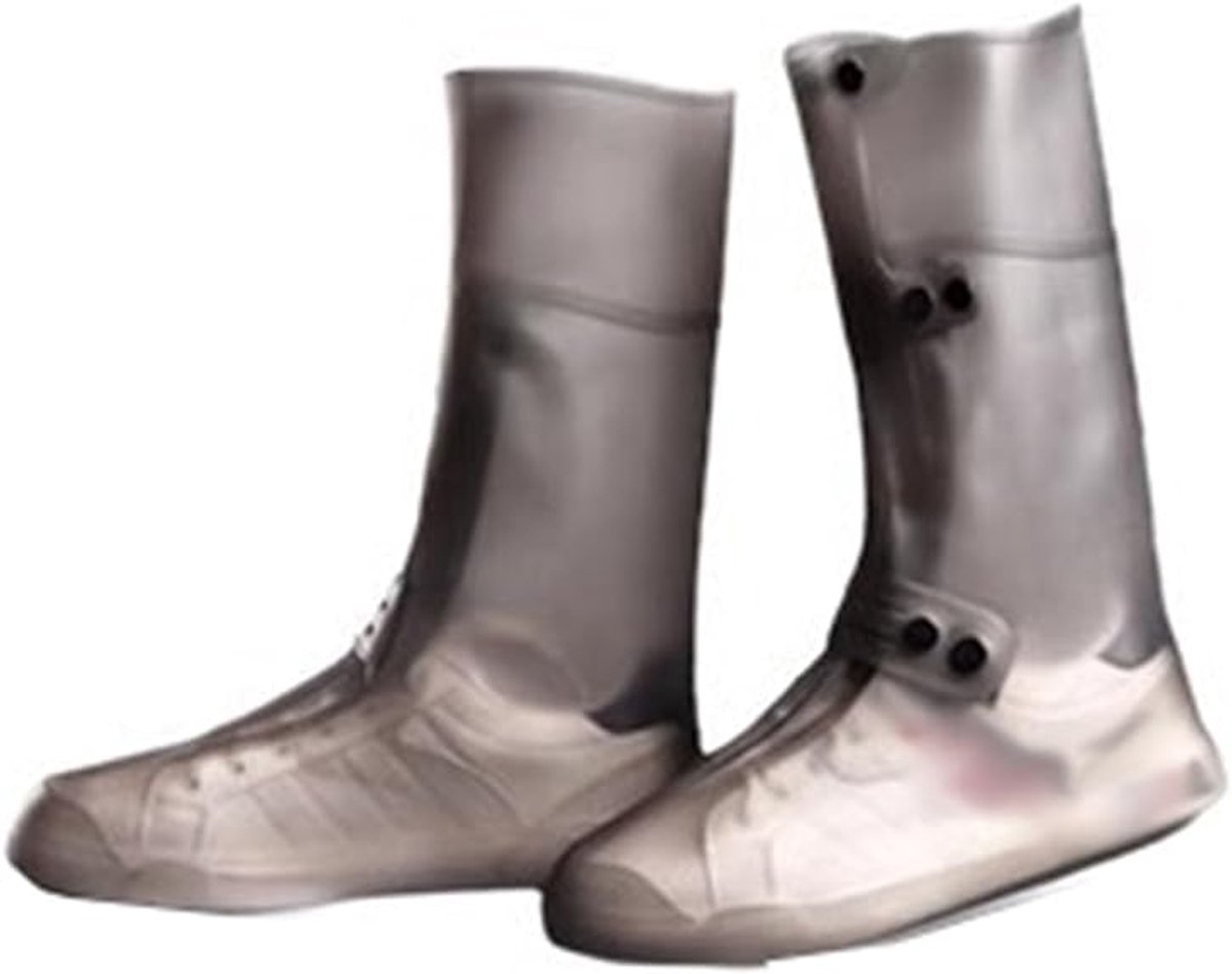 Unisex waterdichte regenschoenhoezen-L（38-39），Donkergrijs