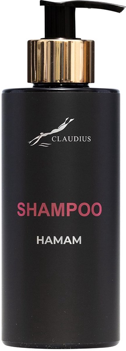 Shampoo Hamam 300 ml - met gouden pomp - zwarte fles