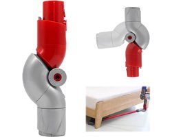 Hoek opzetstuk geschikt voor Dyson V10 Slim V12 Detect Slim Digital Slim - Hoekstuk Adapter 90 graden tool hulpmiddel - Flexibele Knikadapter - Onderste Bocht Adapter Compatibel - Voor Meubelreiniging - Grijs