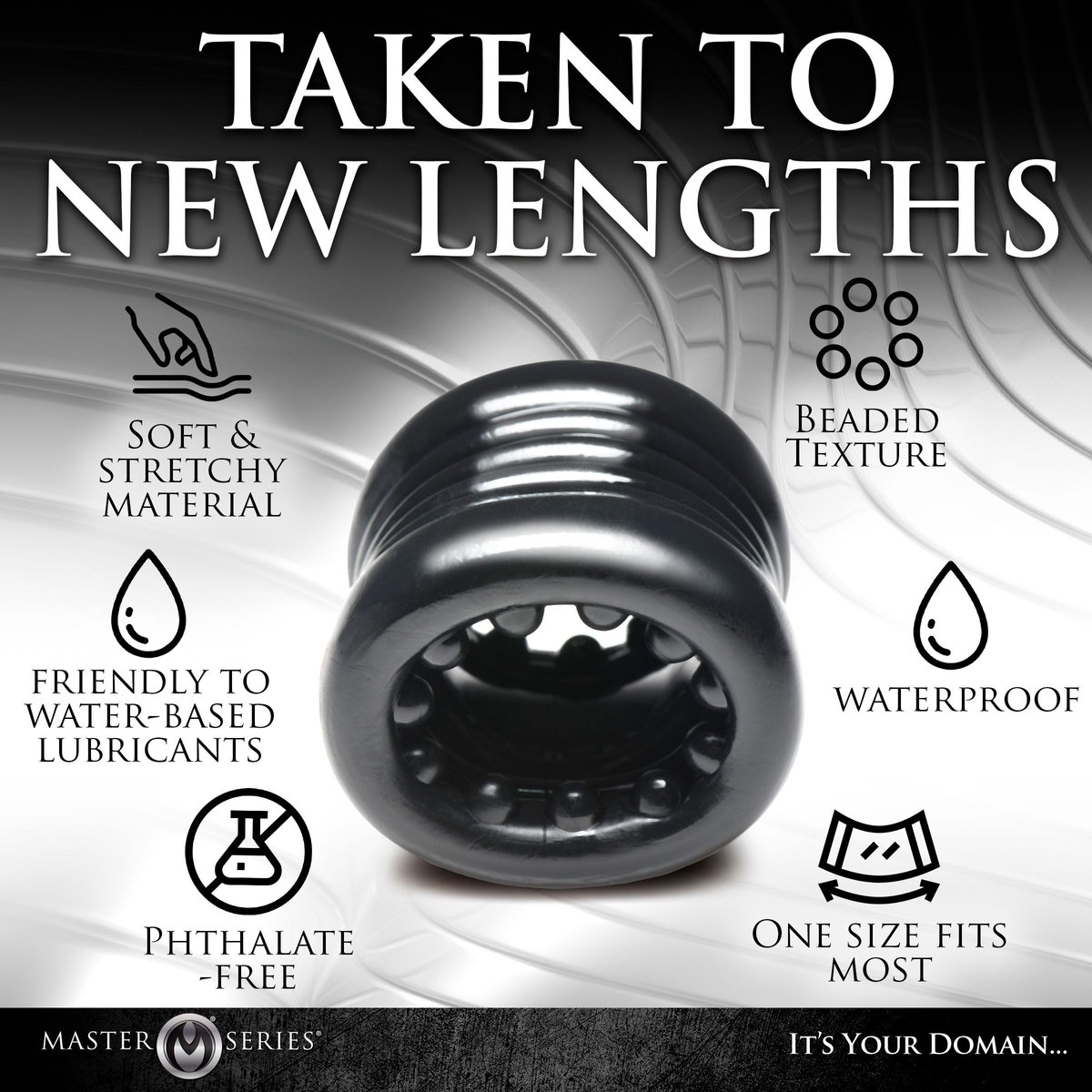 ball stack - ball stretcher - zwart