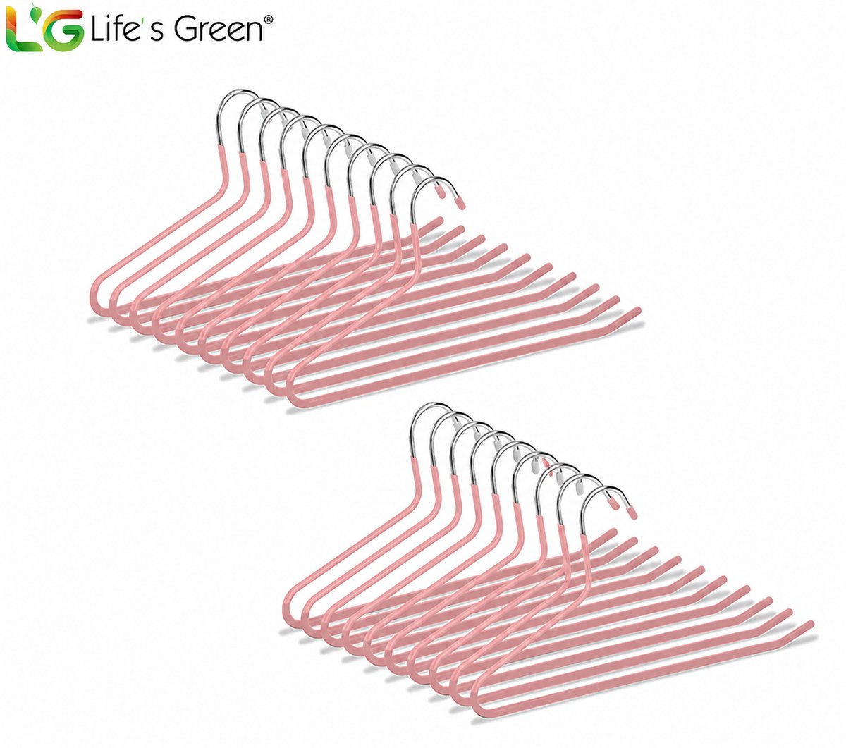 Life's Green® Kledinghangers - Antislip – 20 Stuks