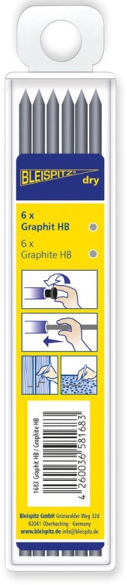 Bleispitz - Graphit HB 6x