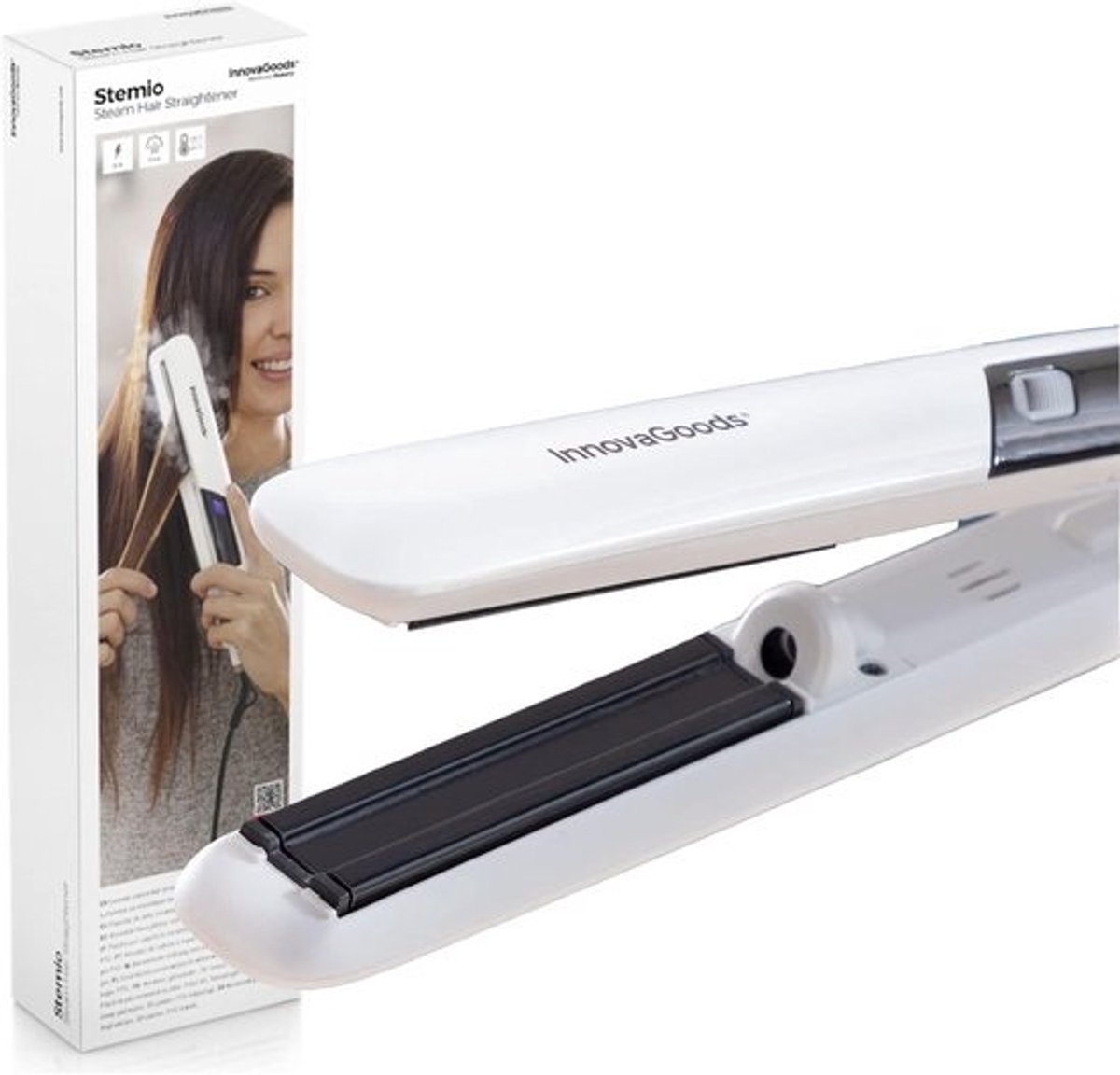 Keramische Haartang - Stoom Styler - Glad Haar Creëren - Snelle Opwarming 30s - 30 x 3.5 cm