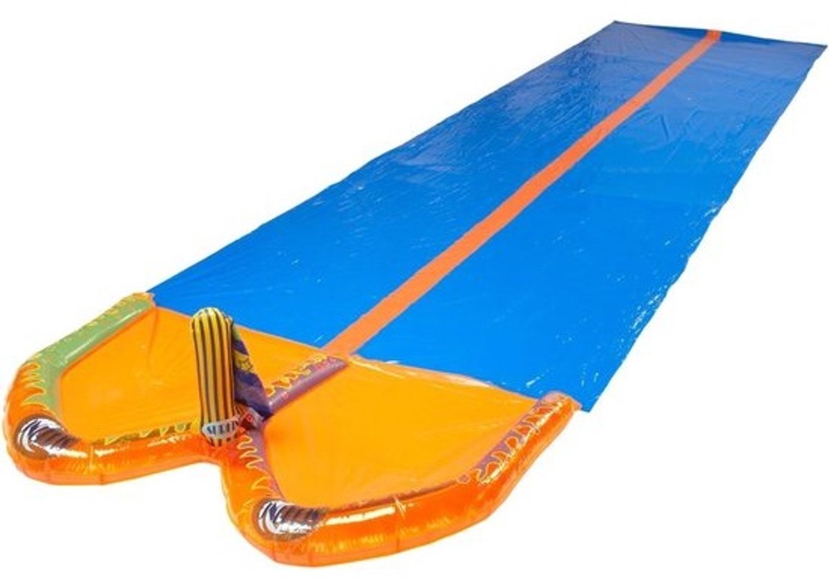 Waterglijbaan - Tuin glijmat - Zomerse pret - Extra lang - 650 cm - Oranje