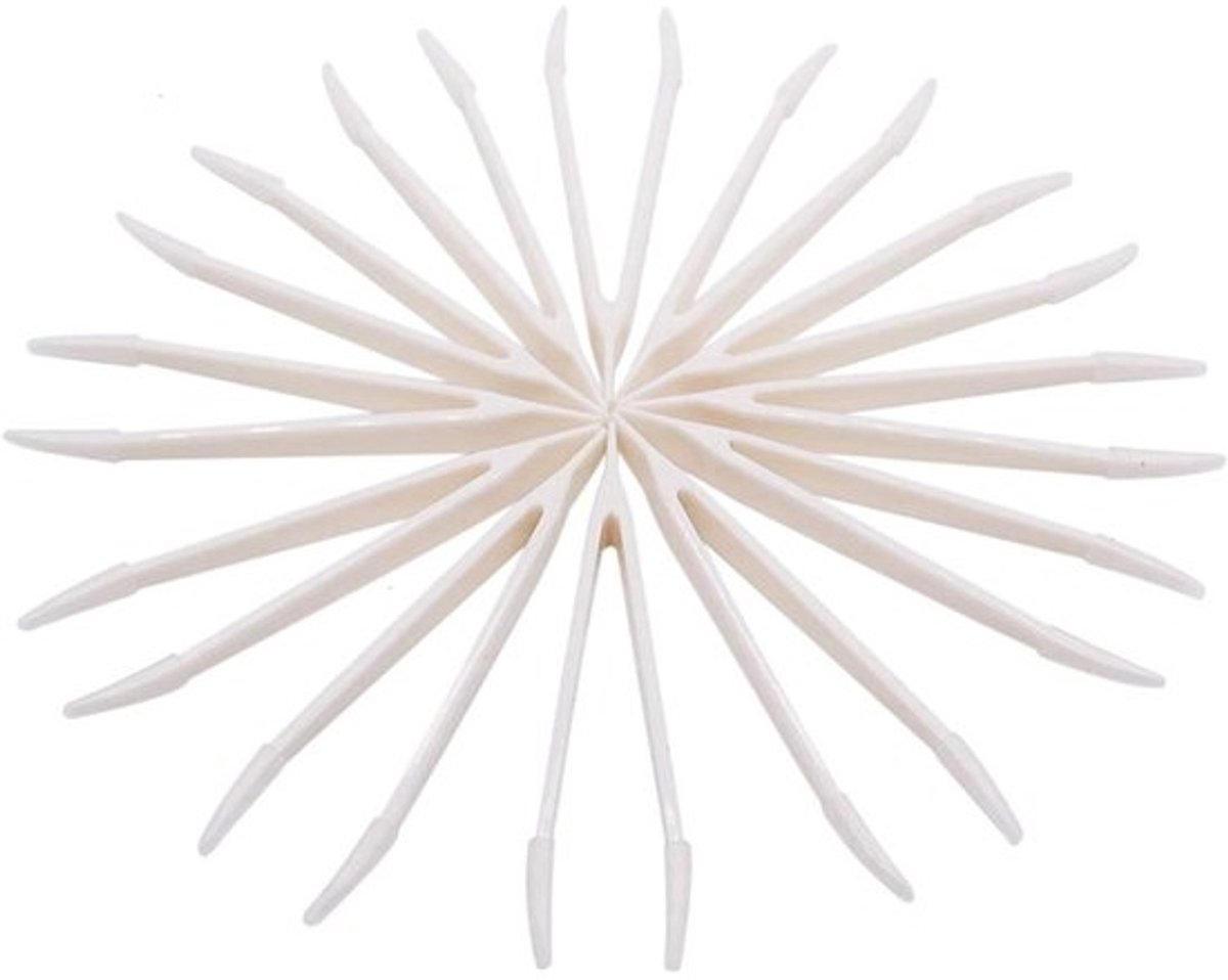 Contactlens Pincet - Make-up Tool - Hygiënisch Lenzen - Zachte Siliconen Punt - 12 Stuks - Wit