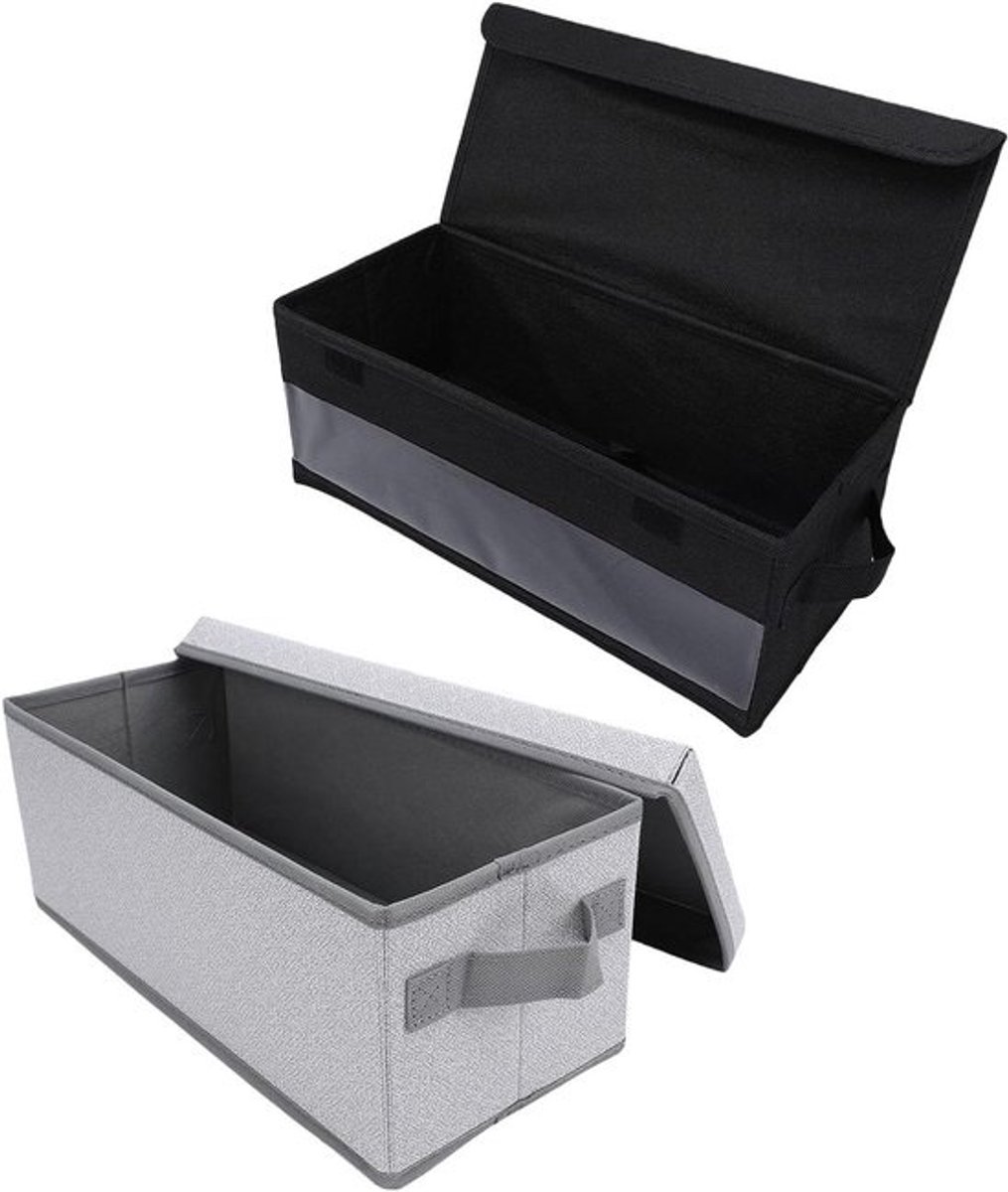 CD Opbergdozen - DVD Houders - Media Organiseren - Opvouwbaar Stapelbaar - 36 x 16 x 14 cm