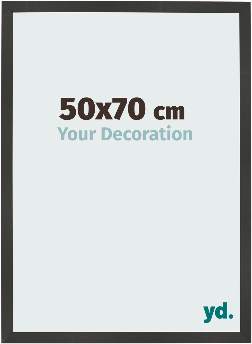 Your Decoration - Fotolijst 50x70 cm - MDF - Antraciet - Bologna