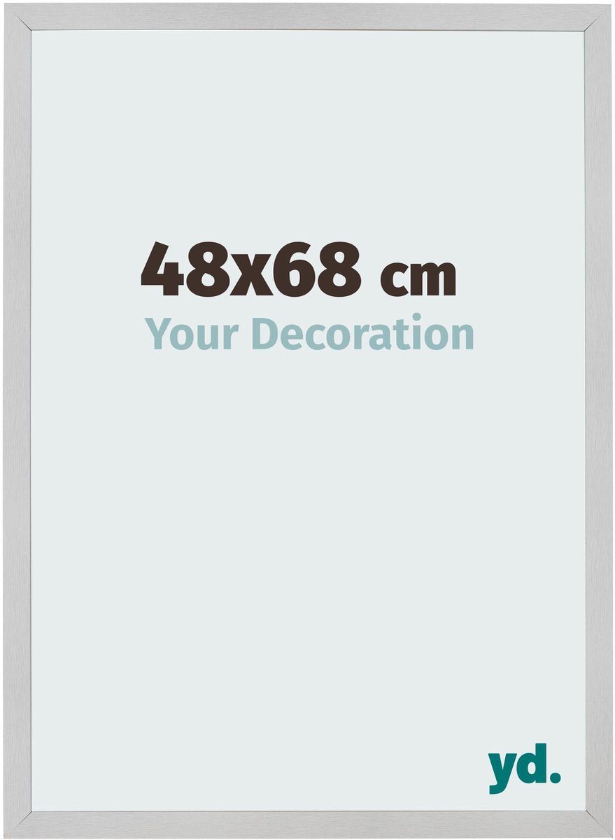 Your Decoration - Fotolijst 48x68 cm - MDF - Edelstaal - Bologna