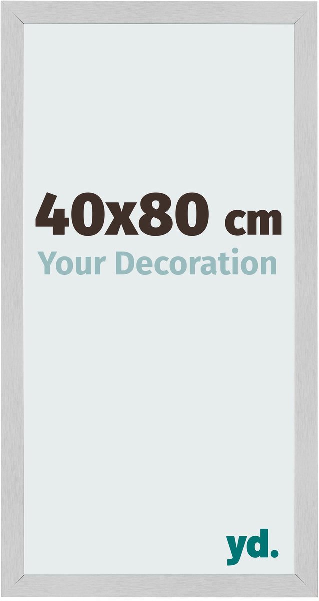 Your Decoration - Fotolijst 40x80 cm - MDF - Edelstaal - Bologna