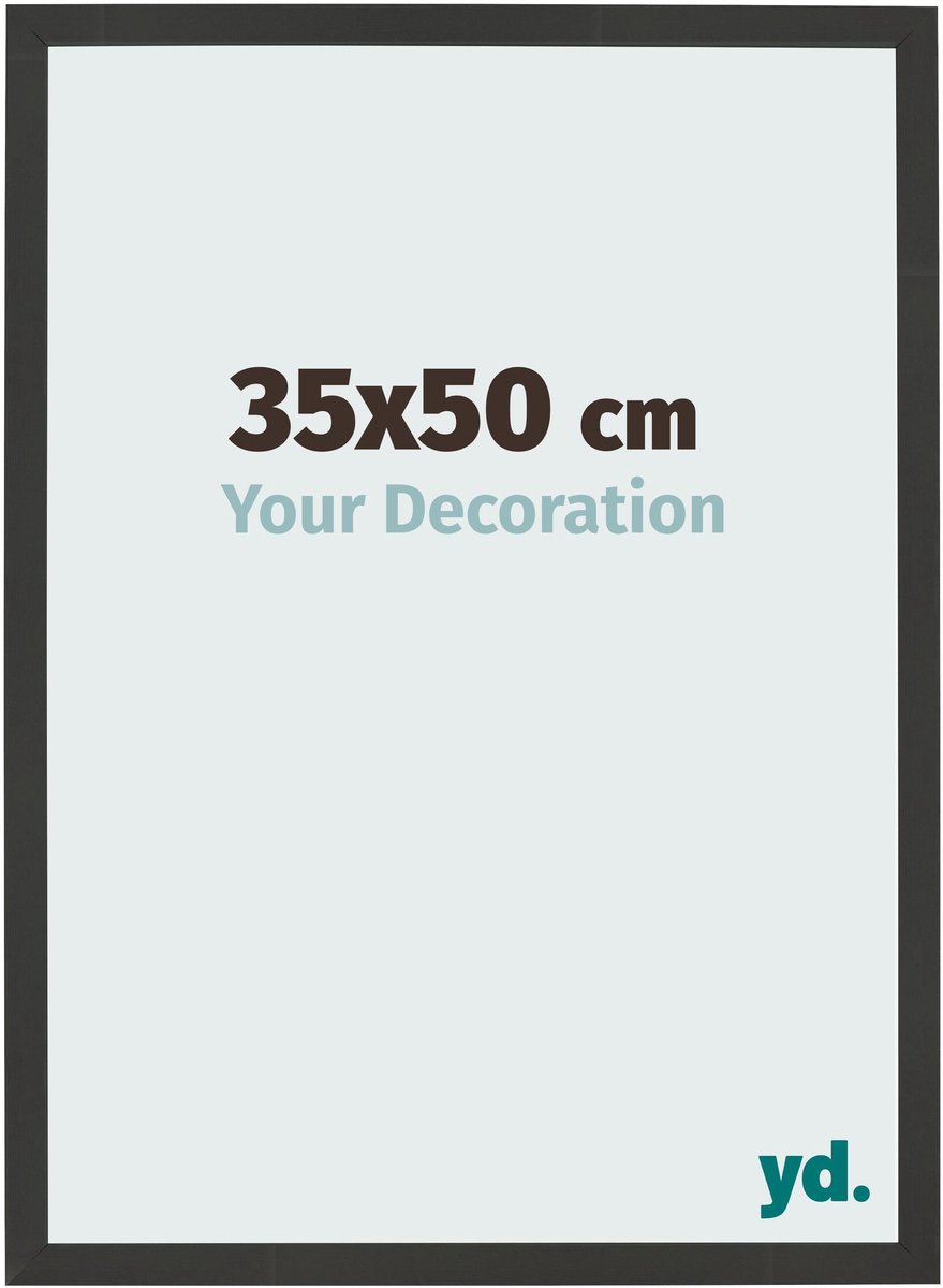 Your Decoration - Fotolijst 35x50 cm - MDF - Zwart Houtnerf - Bologna