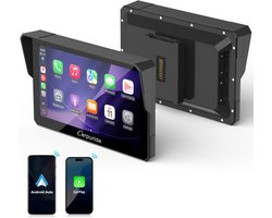 CARPURIDE W502BS - 5 Inch - BM motor CarPlay-scherm - Native Wonder Wheel - draadloze CarPlay en Android Auto - gegevensuitlezing