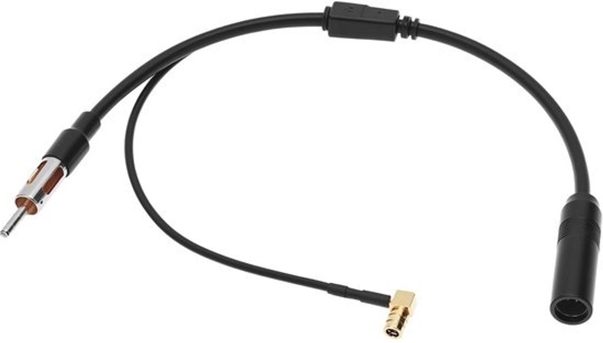 DAB Auto Antenne Kabel met SMB naar DIN Stekker voor Autoradio