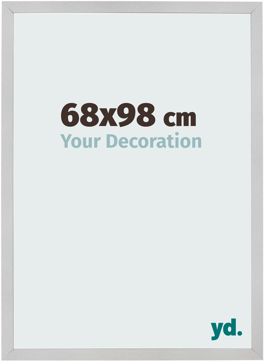 Your Decoration - Fotolijst 68x98 cm - MDF - Edelstaal - Bologna