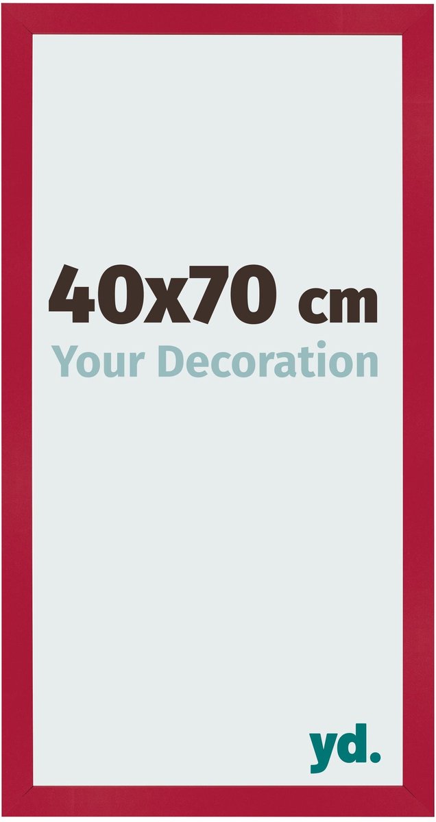 Your Decoration - Fotolijst 40x70 cm - MDF - Rood - Bologna