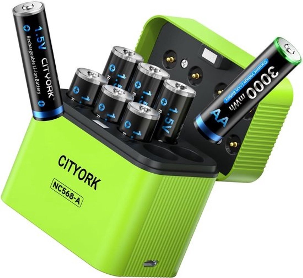Oplaadbare Batterijen - AA Batterijen - Apparaten Voeden - Constante Spanning 1.5V - 3000mWh Capaciteit