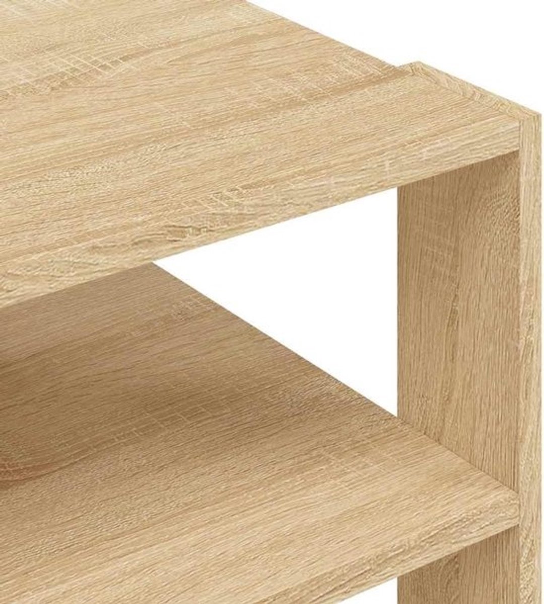 Houten Salontafel Sonoma Eiken 60x60 cm - Bijzettafel Woonkamer