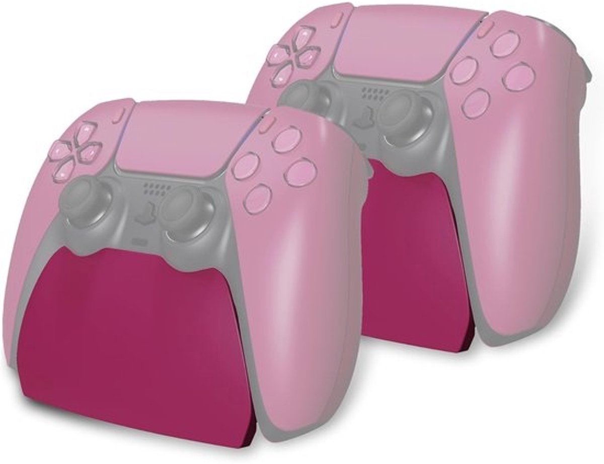 2-Pack Controller Standaard voor PS5 Gamepad Houder Bureau Organizer - Kosmisch Rood