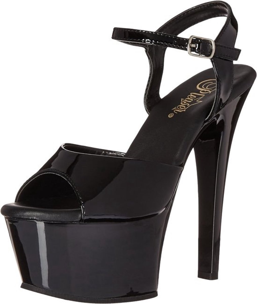 Hoge Hak Enkelband Sandaal met Platform van 6 inch