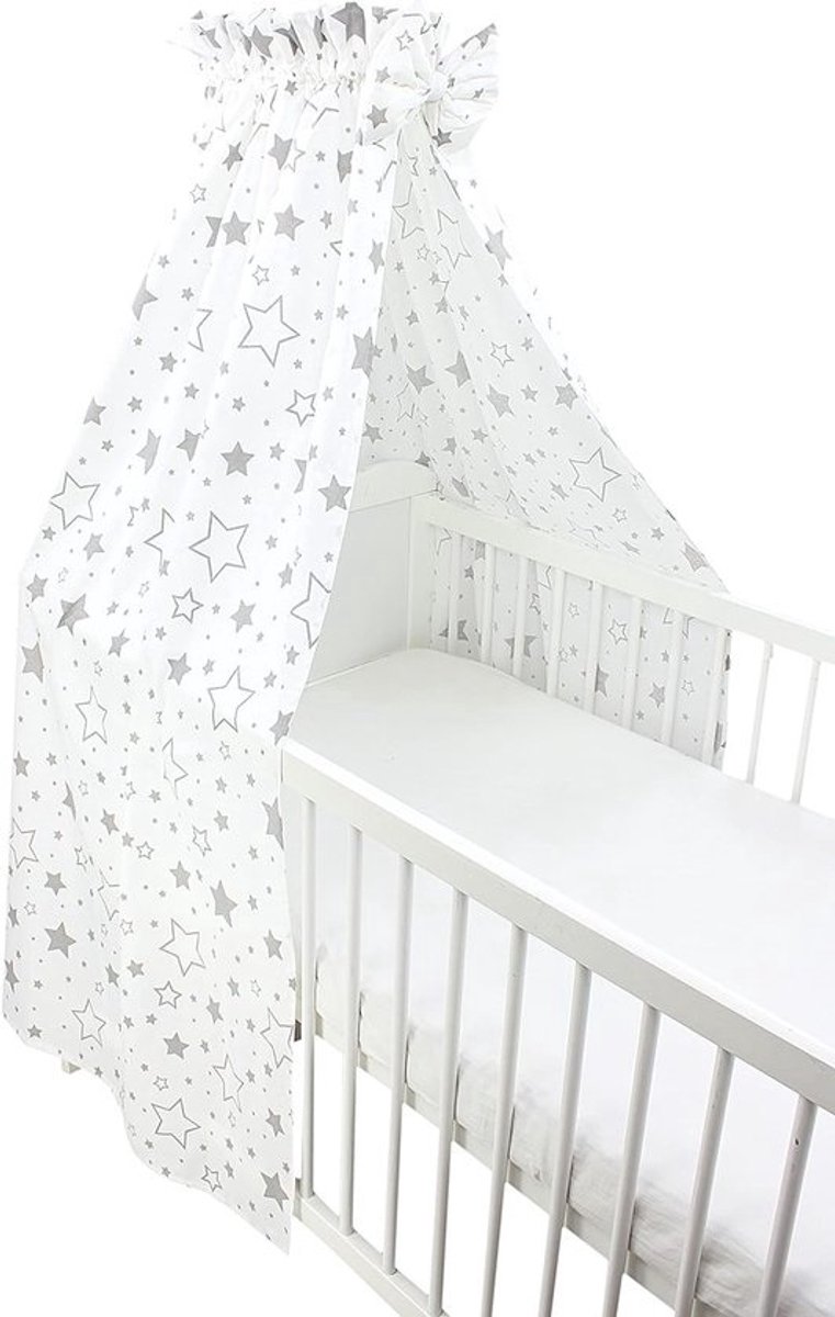 Hemeltje Bedhemel met Strik Wit 160x240 cm - Babykamer Inrichting