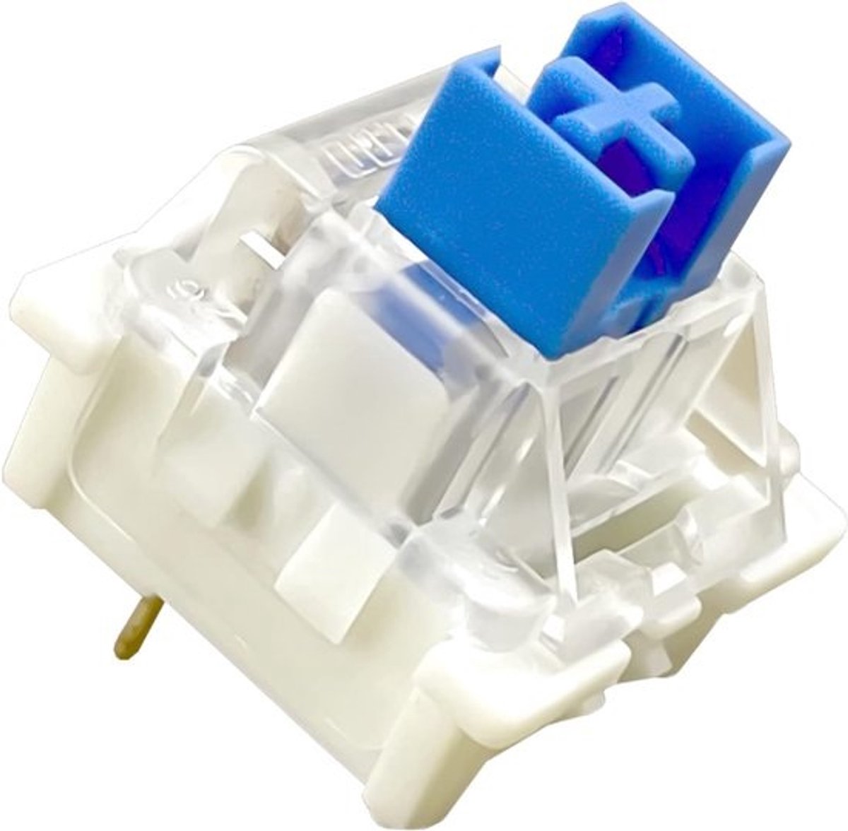 Mechanische Toetsenbord Switches - 3-Pin Klikkende Blauwe Switches - Vervangbare DIY Keyboard Switches (72 Stuks)